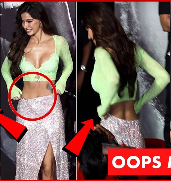 Oh! Disha Patani how to saved herself from the when boy was looking her boobs